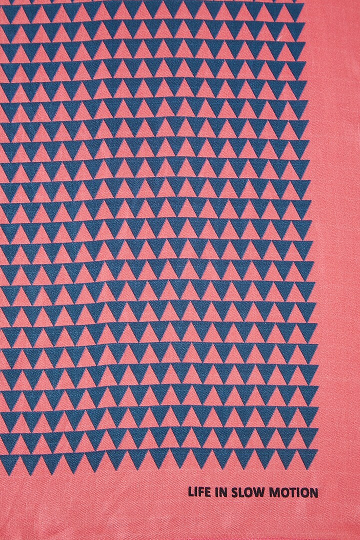 Pink Silk Pocket Square by Yashodhara Men at Pernia's Pop Up Shop