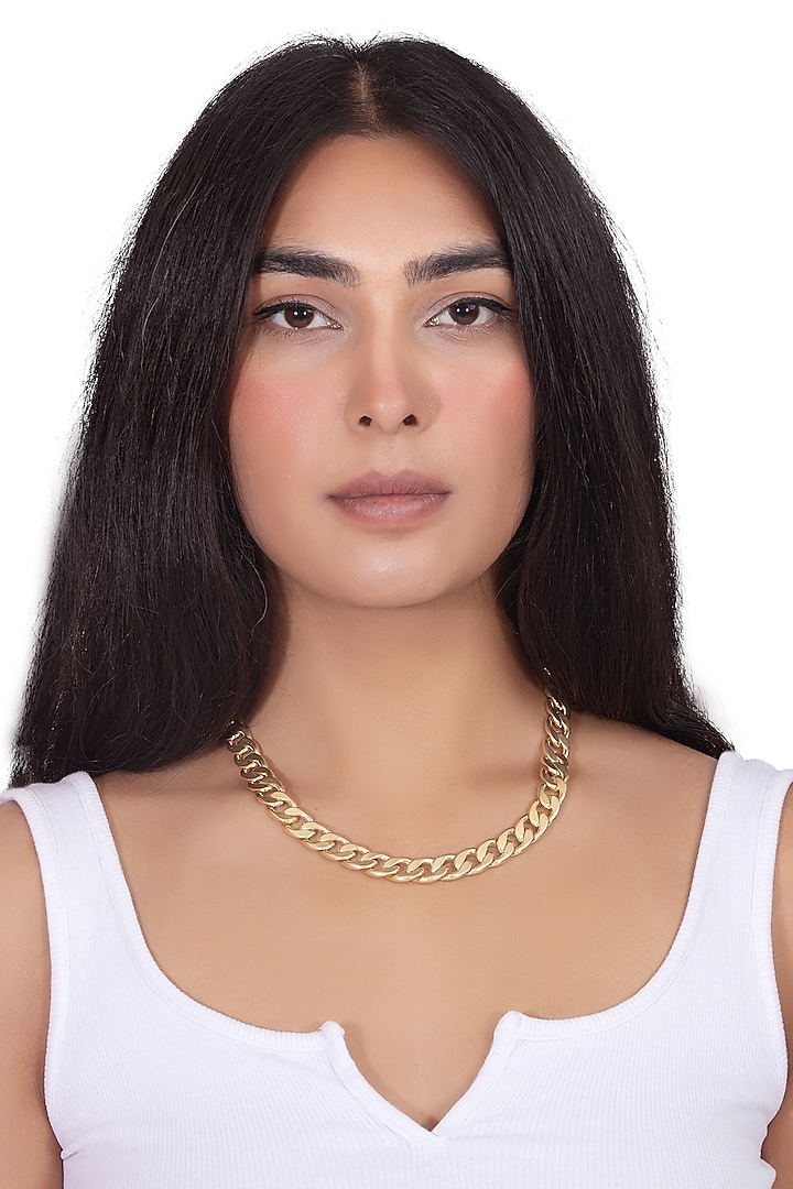 Rose Gold Plated Ananda Chunky Chain by YAMIN