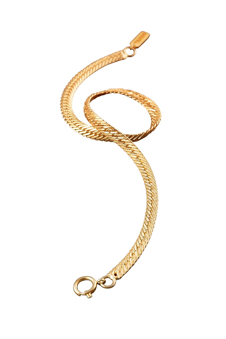 Gold Plated Anaika Reversible Chain Necklace by YAMIN at Pernia's Pop Up Shop