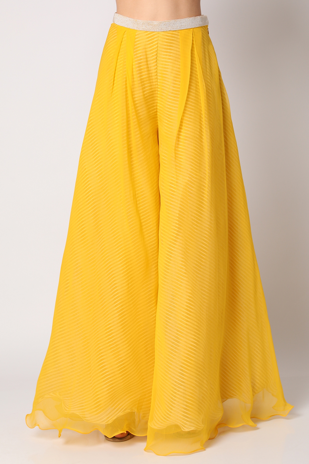Yellow Crochet Top And Palazzo Pants Set | Online Boutiques – Saved by the  Dress