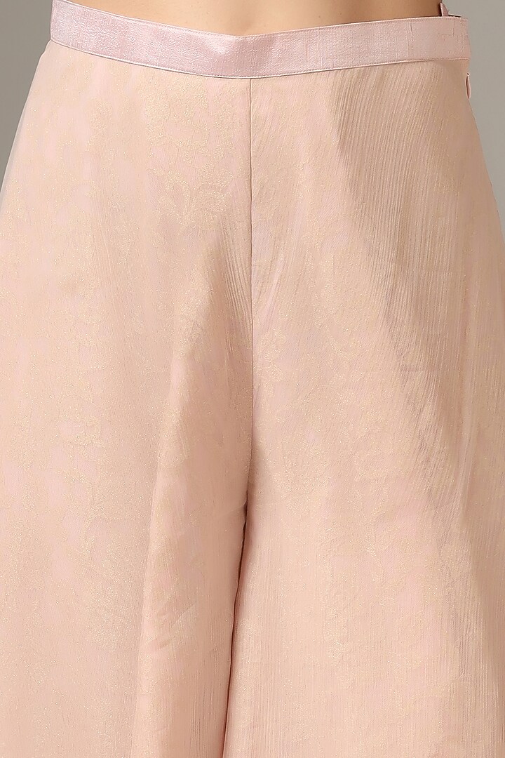 Pink Organza Cape Set by Yashodhara at Pernia's Pop Up Shop