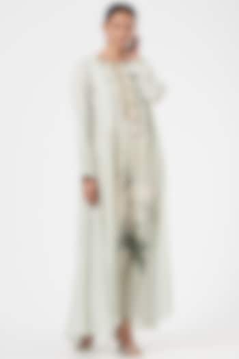 Grey Printed Dress by Yashodhara