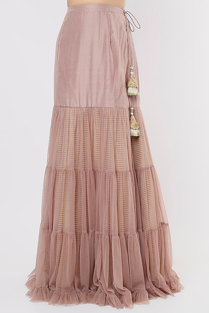 Lavender Net Wedding Sharara Set by Yashodhara at Pernia's Pop Up Shop