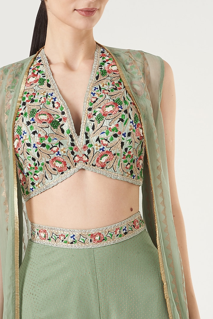 Jade Printed Pant Set by Yashodhara at Pernia's Pop Up Shop