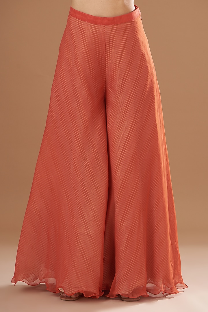 Red Shibori Embroidered Wedding Anarkali Set by Yashodhara at Pernia's Pop Up Shop