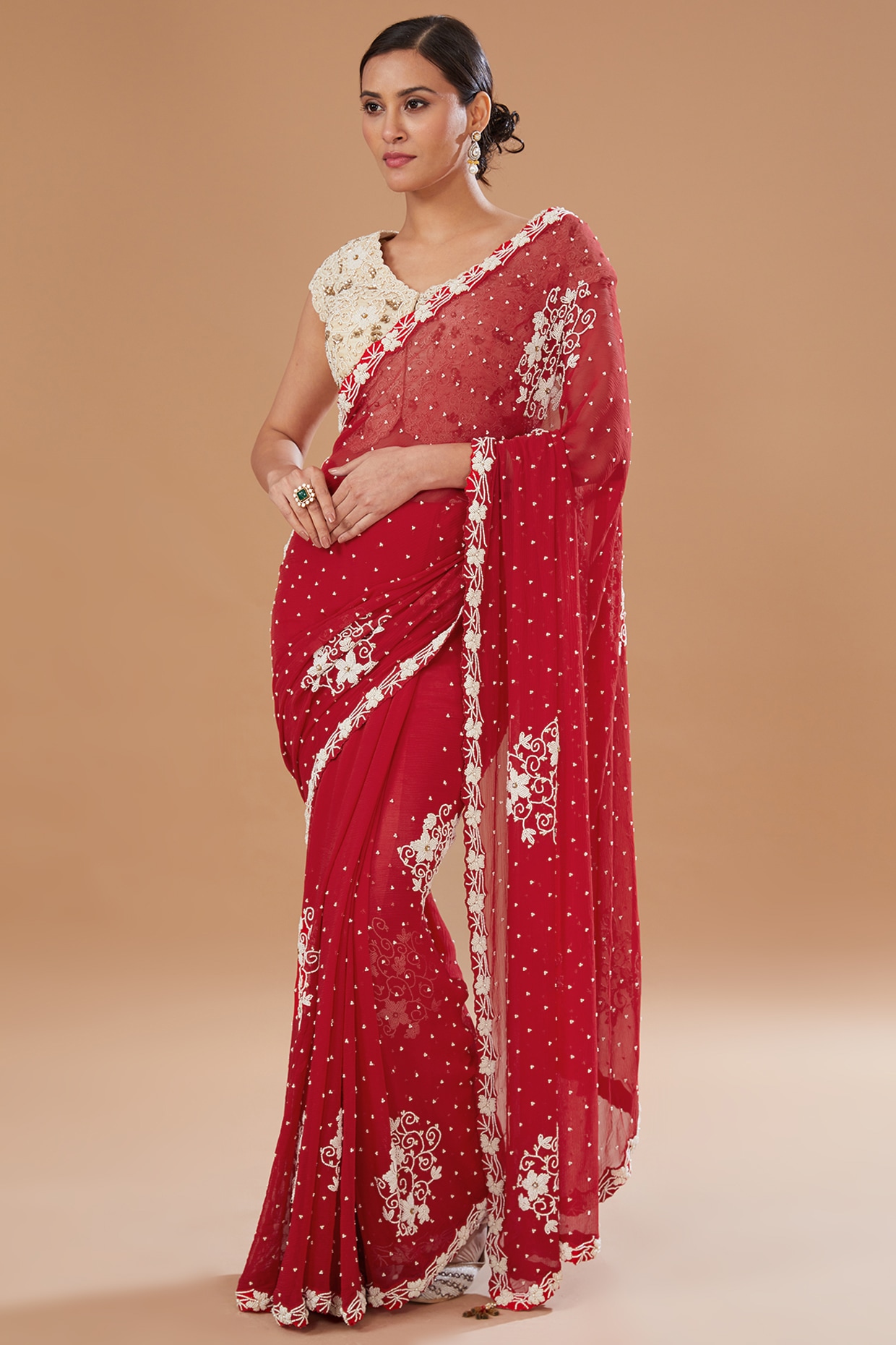 Buy SOUNDARYA Sarees online - Women : Festive & Dailywear Sarees | FASHIOLA  INDIA