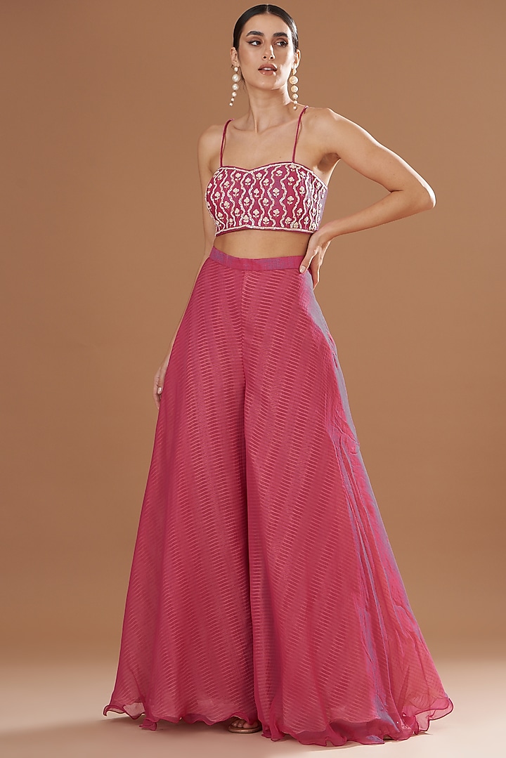 Pink Shibori Jacket Set by Yashodhara at Pernia's Pop Up Shop
