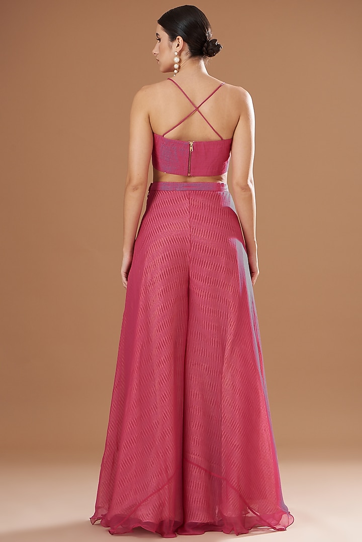 Pink Shibori Jacket Set by Yashodhara at Pernia's Pop Up Shop