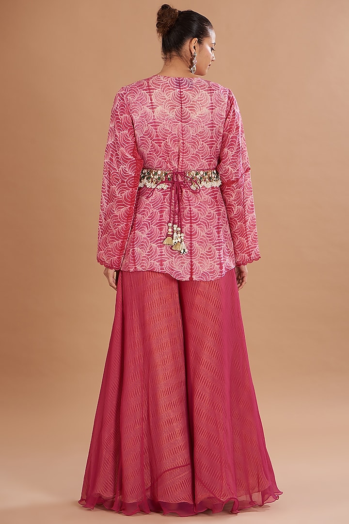 Pink Shibori Jacket Set by Yashodhara at Pernia's Pop Up Shop