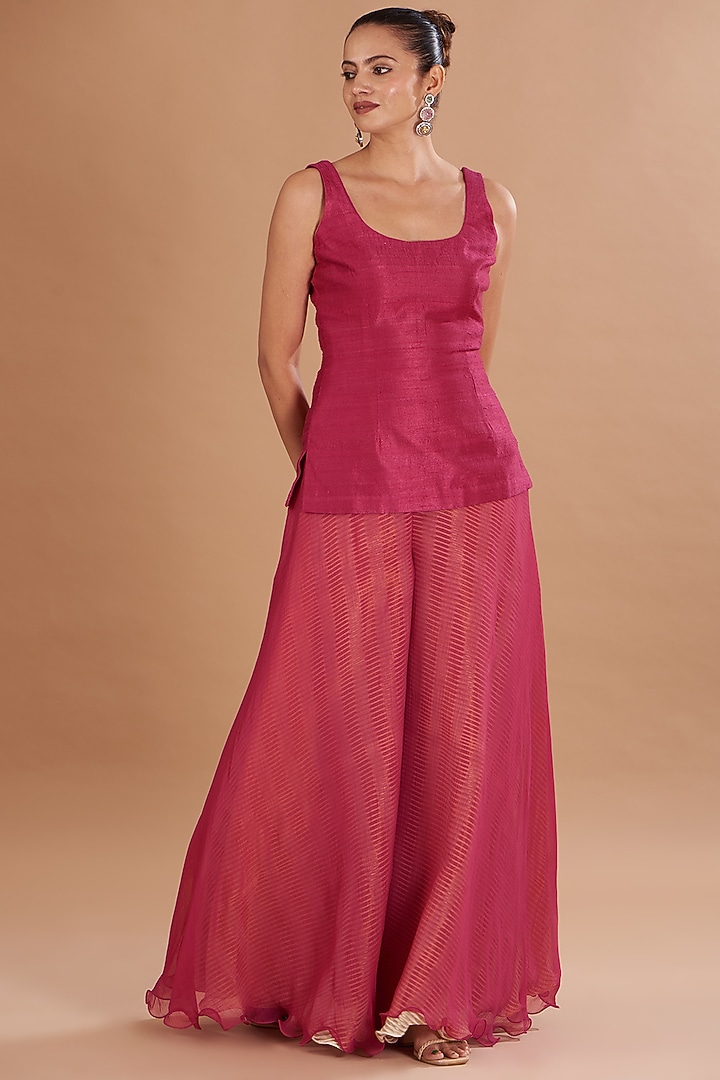 Pink Shibori Jacket Set by Yashodhara at Pernia's Pop Up Shop