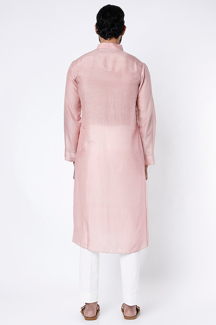Pink Digital Printed Kurta by Yashodhara Men at Pernia's Pop Up Shop