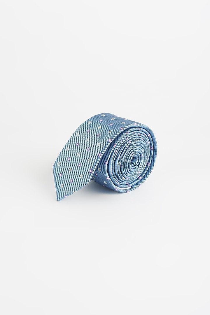 Blue Poly Tie by Yashodhara Men at Pernia's Pop Up Shop