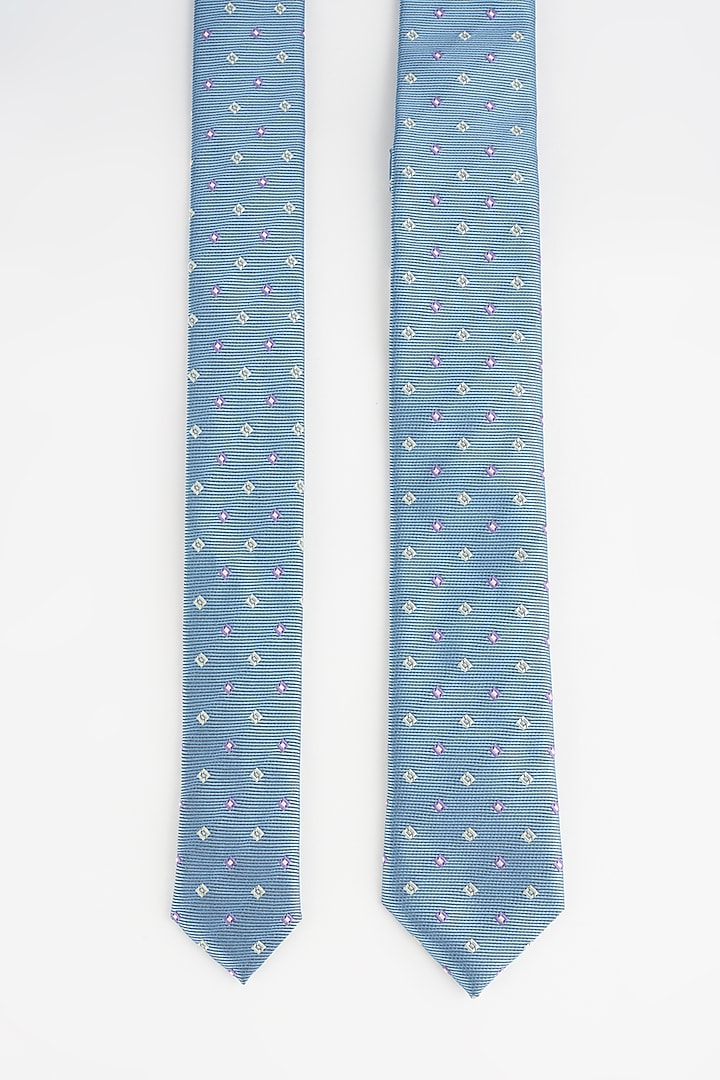 Blue Poly Tie by Yashodhara Men at Pernia's Pop Up Shop