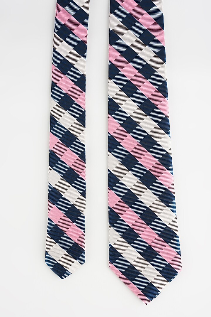 Multi-Colored Checkered Tie by Yashodhara Men at Pernia's Pop Up Shop