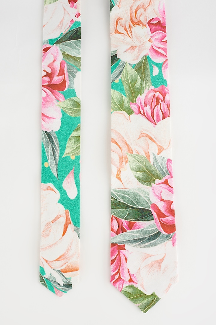 Multi-Colored Cotton Slim Tie by Yashodhara Men at Pernia's Pop Up Shop