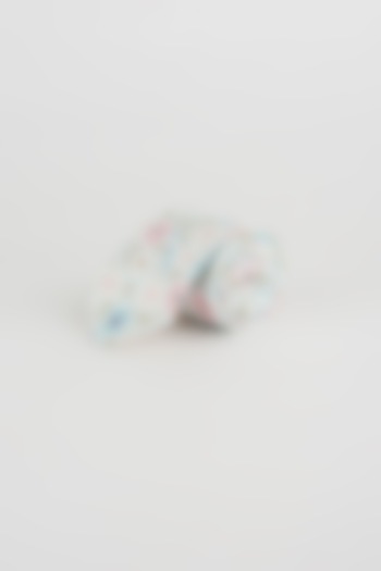 Powder Blue Cotton Slim Tie by Yashodhara Men at Pernia's Pop Up Shop