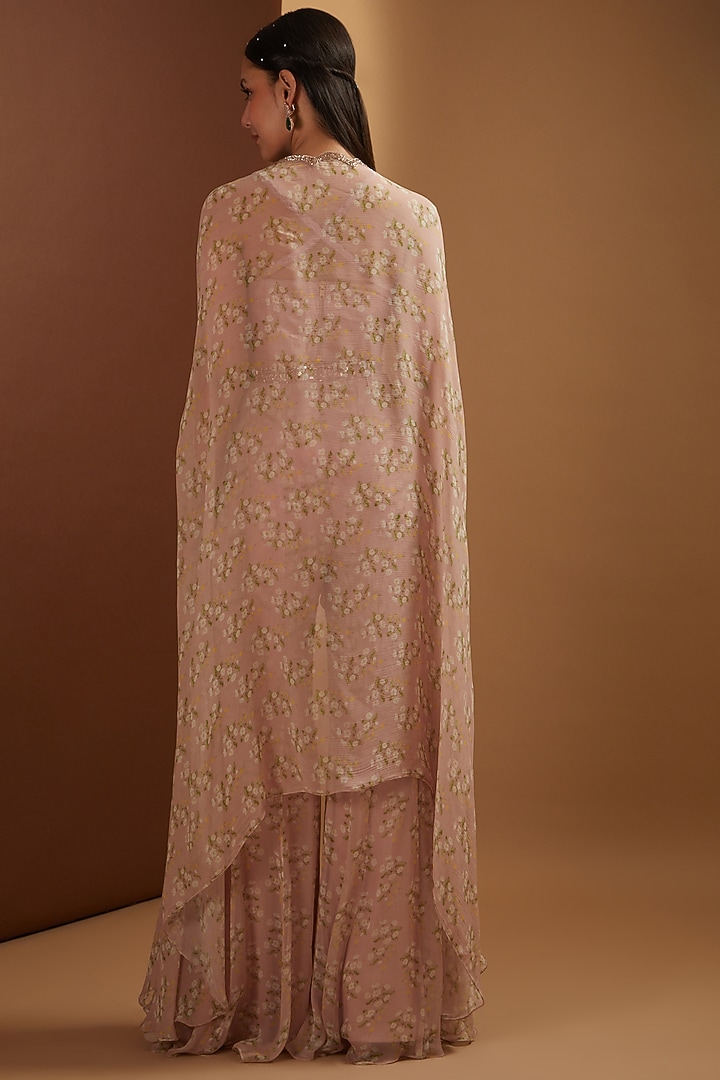 Gallnut Printed Cape Set by Yashodhara at Pernia's Pop Up Shop
