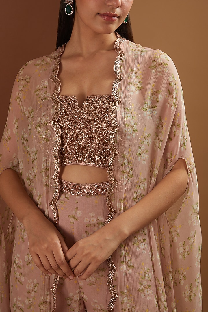 Gallnut Printed Cape Set by Yashodhara at Pernia's Pop Up Shop