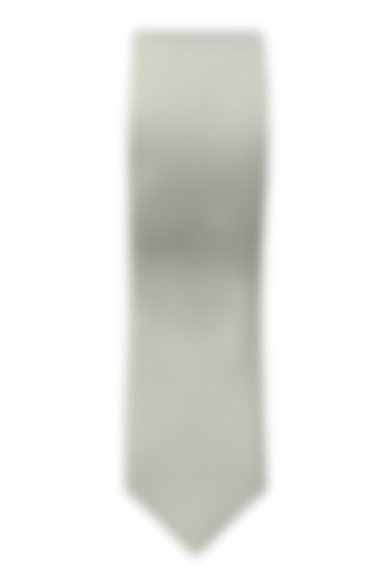 Green Cotton Slim Tie by Yashodhara Men at Pernia's Pop Up Shop