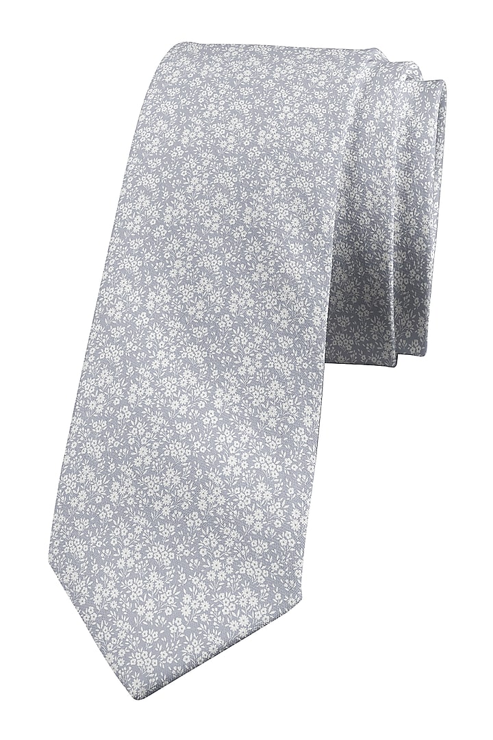 Grey Cotton Tie by Yashodhara Men at Pernia's Pop Up Shop
