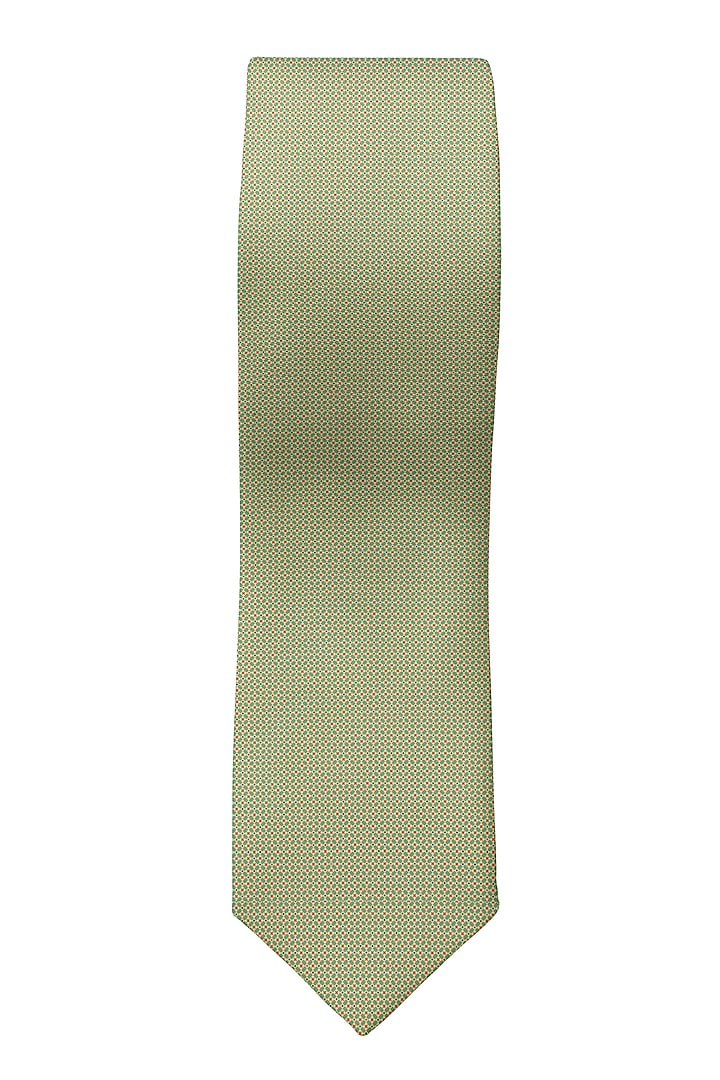 Mint Green Cotton Slim Tie by Yashodhara Men at Pernia's Pop Up Shop