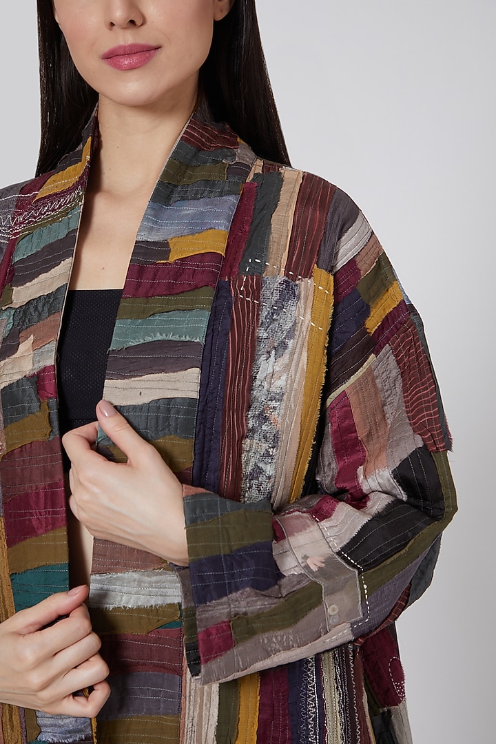 Black Checkered Jacket by YAVI at Pernia's Pop Up Shop