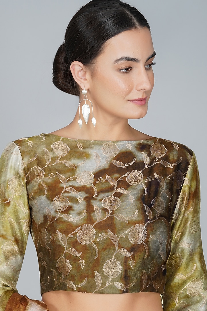Multi Colored Digital Printed Blouse by YAVI at Pernia's Pop Up Shop