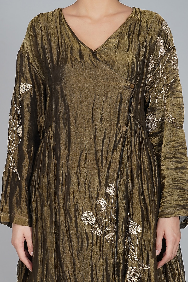 Copper Digital Printed Cocktail Dress by YAVI at Pernia's Pop Up Shop