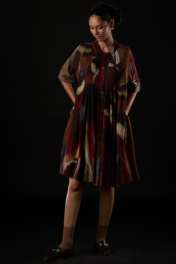 Multi-Coloured Wool Dress by YAVI