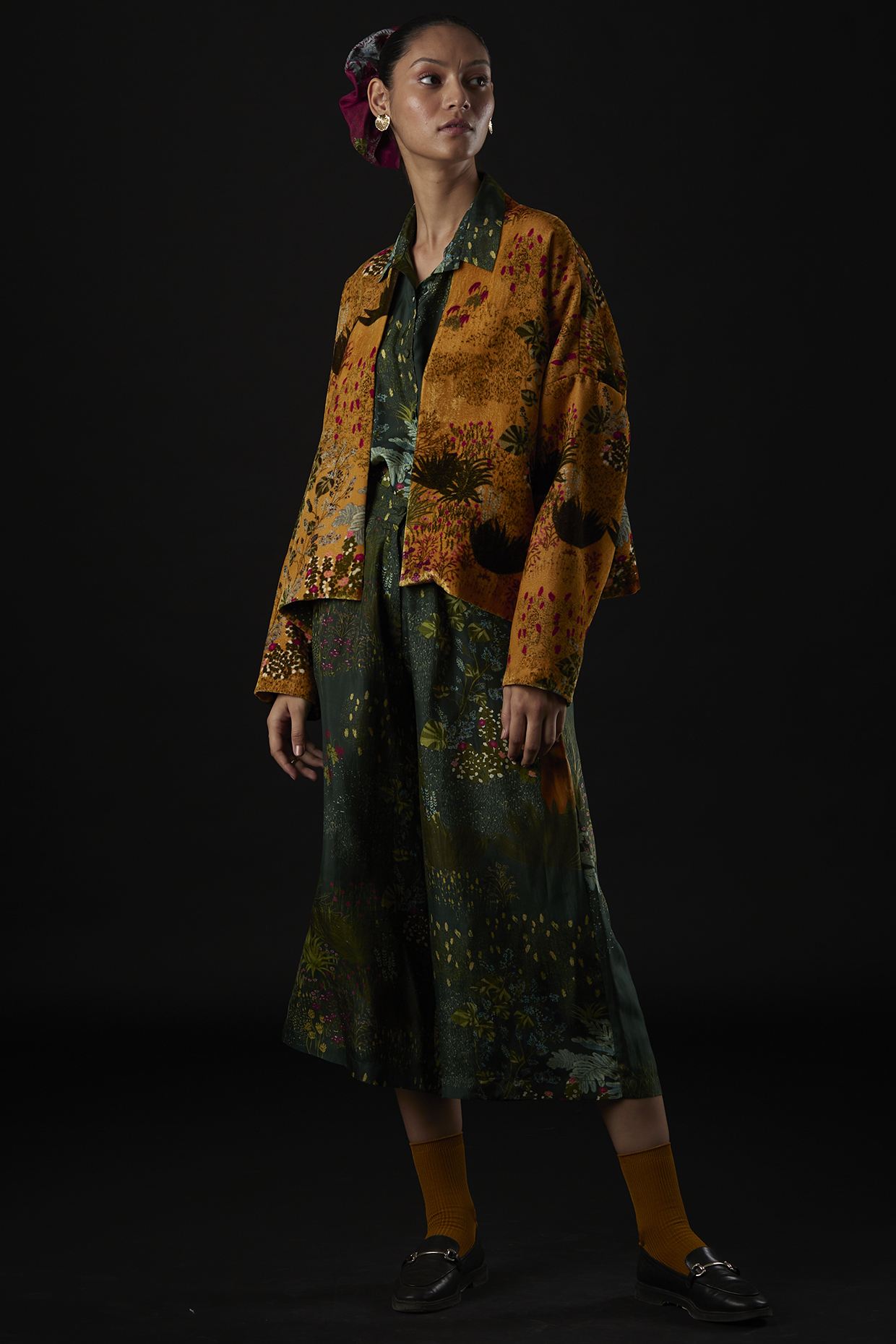 Amber Printed Jacket by YAVI
