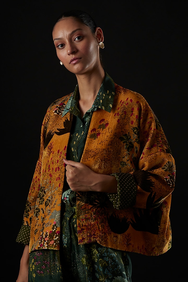 Amber Printed Jacket by YAVI