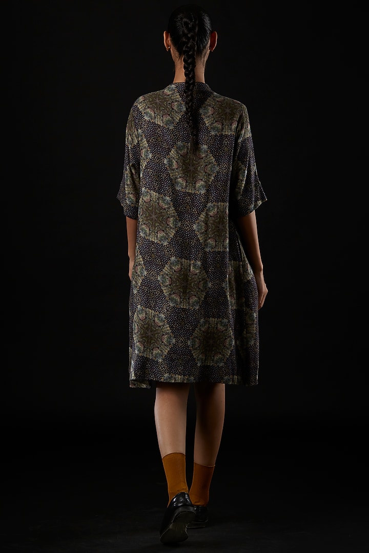 Multi-Colored Wool Vacation Dress by YAVI at Pernia's Pop Up Shop