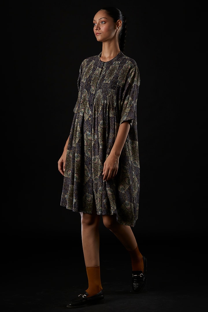 Multi-Colored Wool Vacation Dress by YAVI at Pernia's Pop Up Shop
