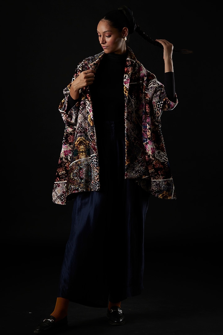 Multi-Colored Silk Jacket by YAVI at Pernia's Pop Up Shop