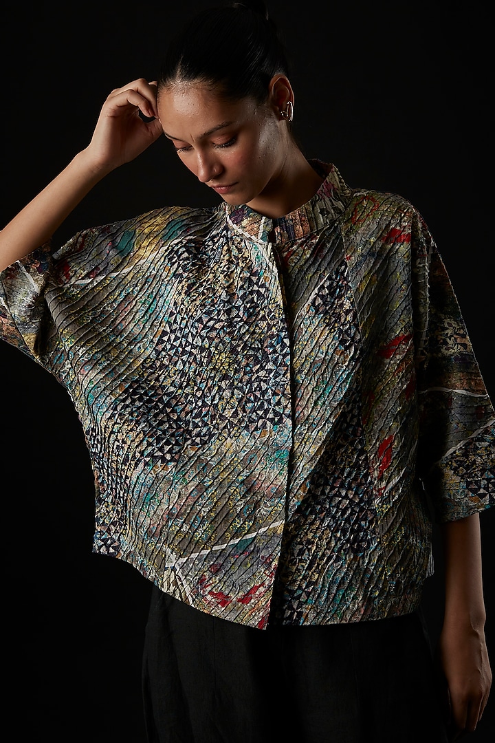 Multi-Colored Cotton Shirt by YAVI at Pernia's Pop Up Shop