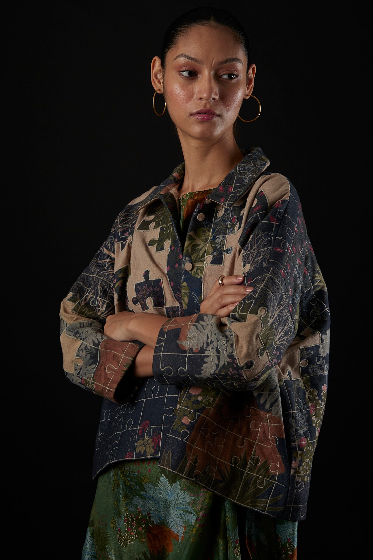 Multi-Colored Embroidered Jacket by YAVI at Pernia's Pop Up Shop 2025