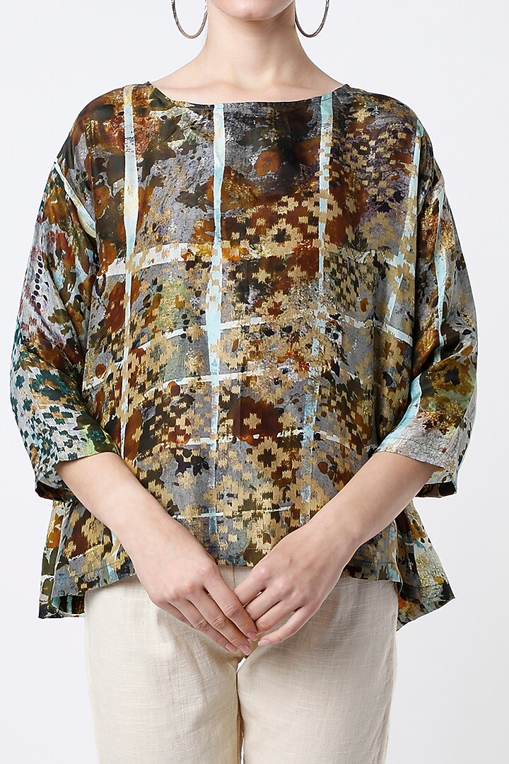 Multi-Colored Printed Top by YAVI at Pernia's Pop Up Shop