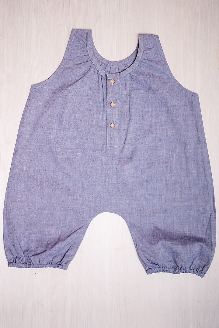 Indigo Organic Cotton Playsuit by Young Earthlings