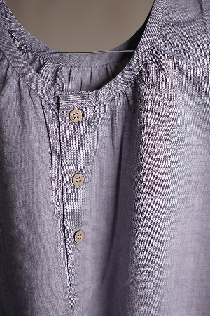 Indigo Organic Cotton Playsuit by Young Earthlings at Pernia's Pop Up Shop