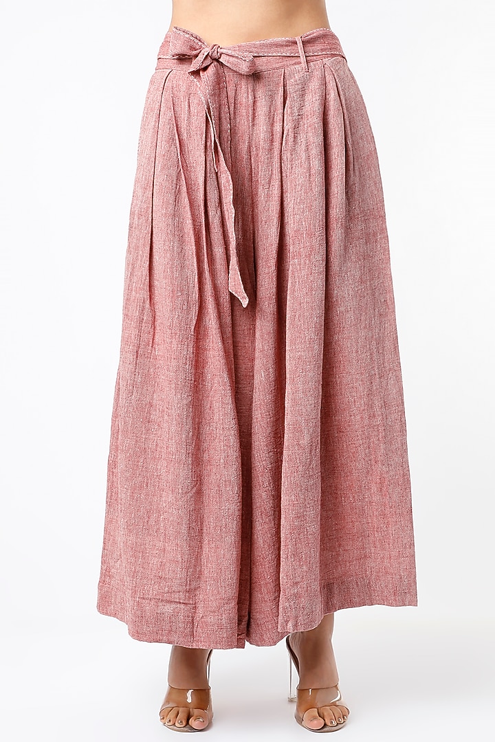 Blush Pink Handwoven Organic Cotton Co-Ord Set by Yesha Sant at Pernia's Pop Up Shop
