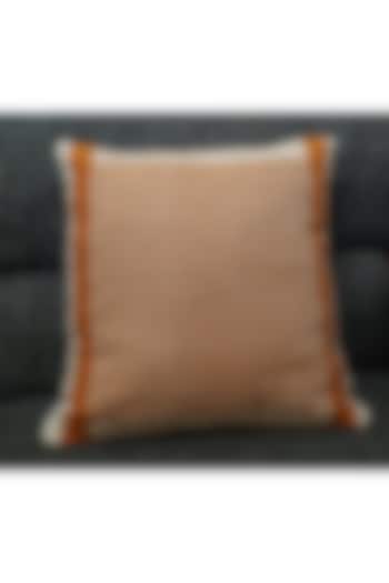 Orange & White Cotton Handwoven Cushion Covers (Set of 2) by Yetoli yeps