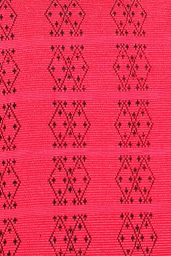 Red & Black Cotton Handwoven Cushion Covers (Set of 2) by Yetoli yeps at Pernia's Pop Up Shop