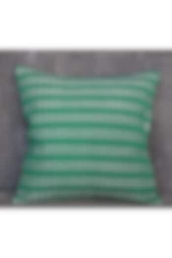 Sea Green Cotton Handwoven Cushion Covers (Set of 2) by Yetoli yeps