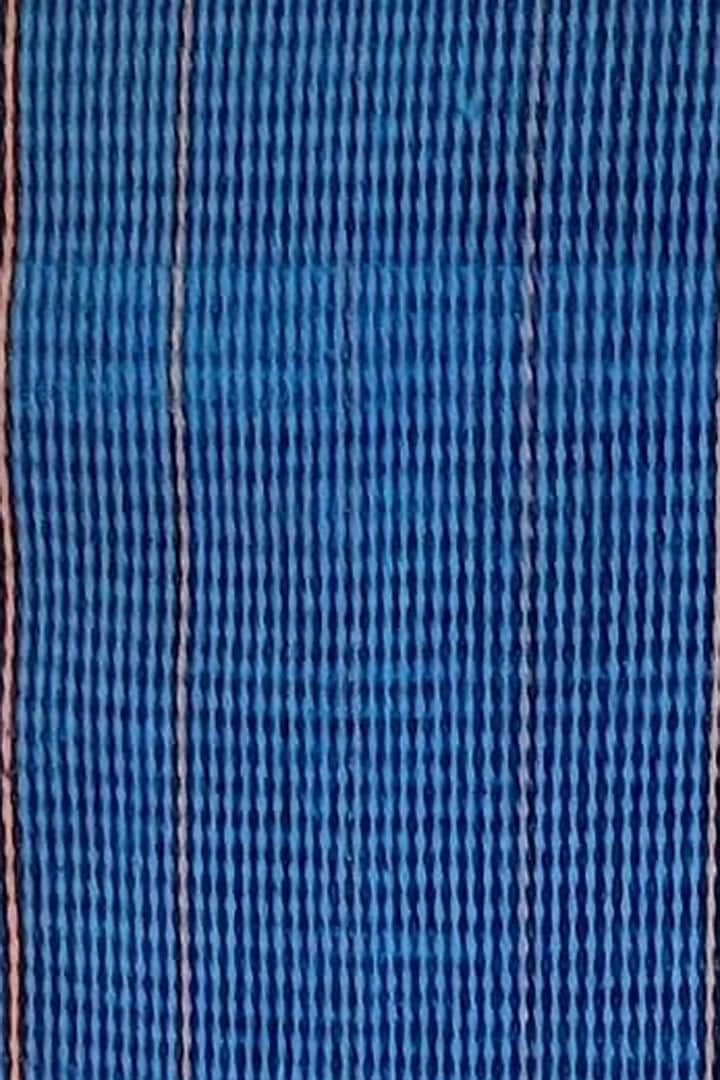 Blue Cotton Handwoven Cushion Cover by Yetoli yeps at Pernia's Pop Up Shop