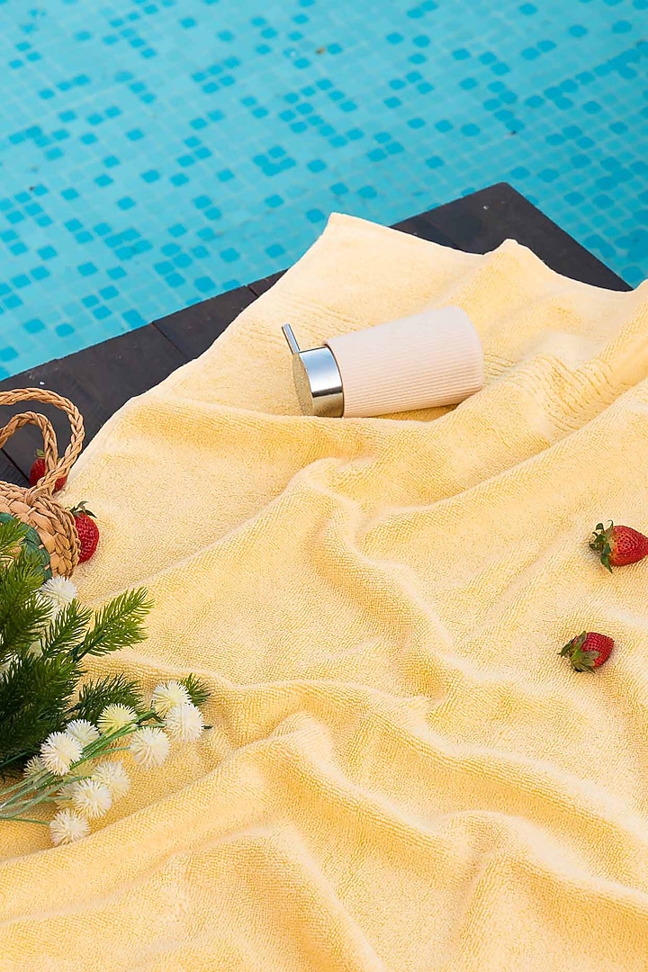 Yellow Face Towels by By ADAB at Pernia's Pop Up Shop