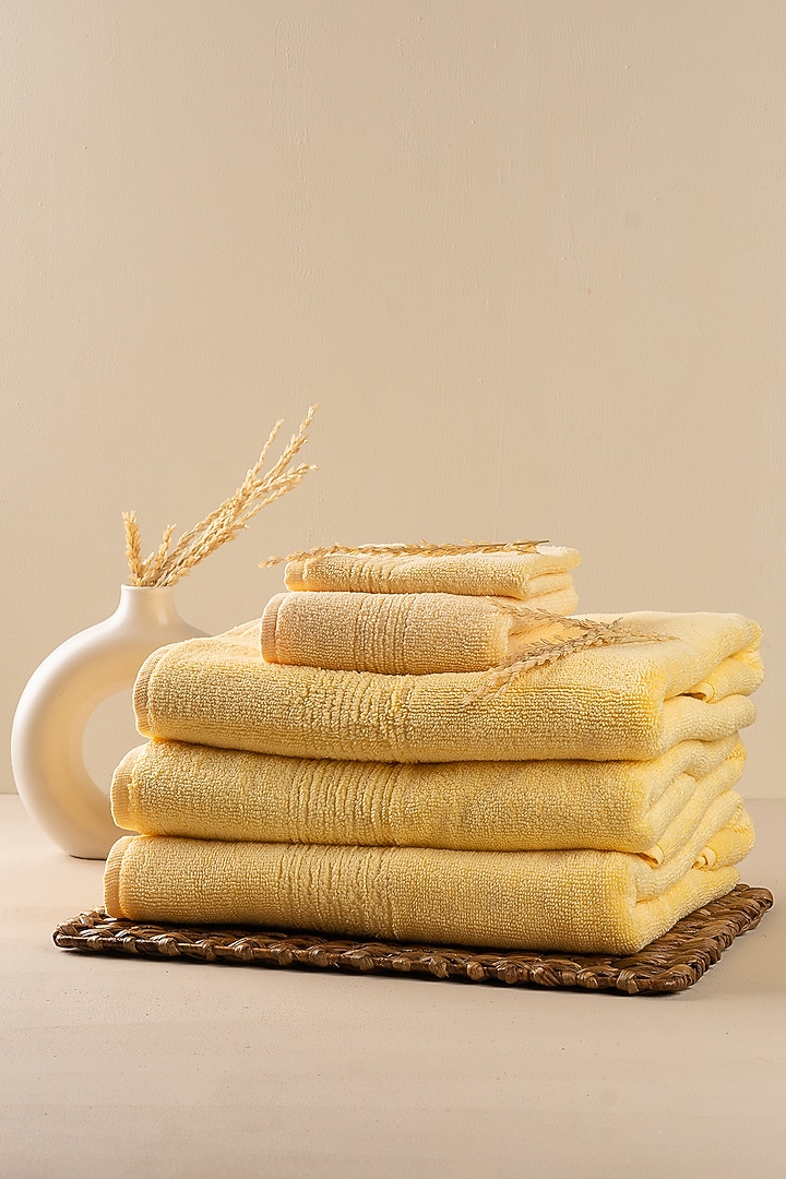 Yellow Face Towels by By ADAB at Pernia's Pop Up Shop