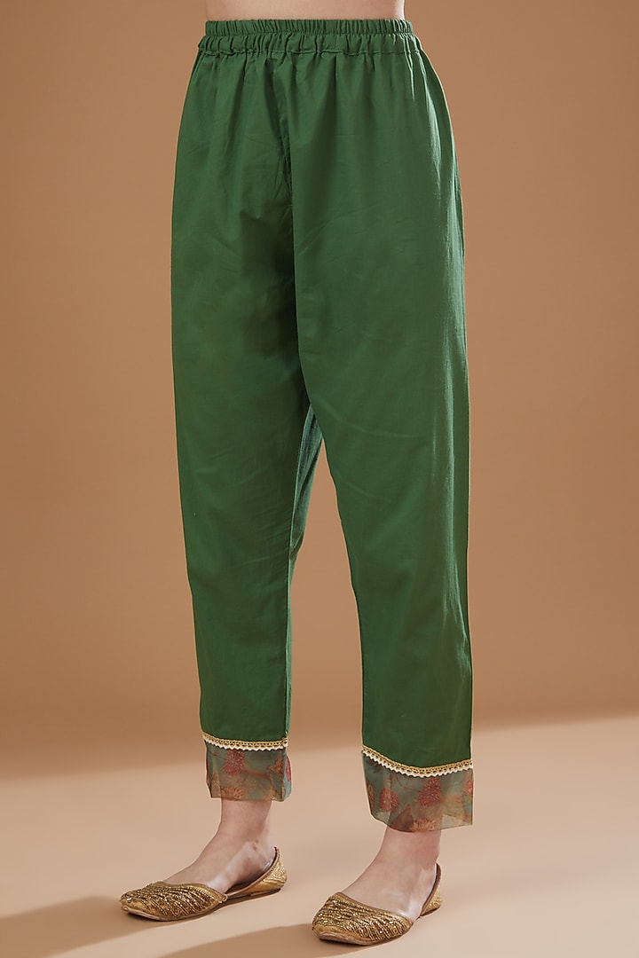 Mint Chanderi Kurta Set by Yuvrani Jaipur at Pernia's Pop Up Shop