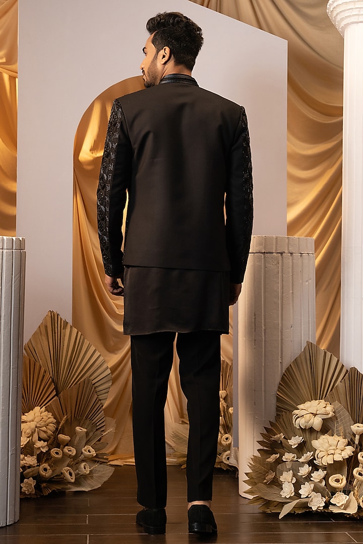 Black Premium Suiting Jacket Set by YOSEBA at Pernia's Pop Up Shop