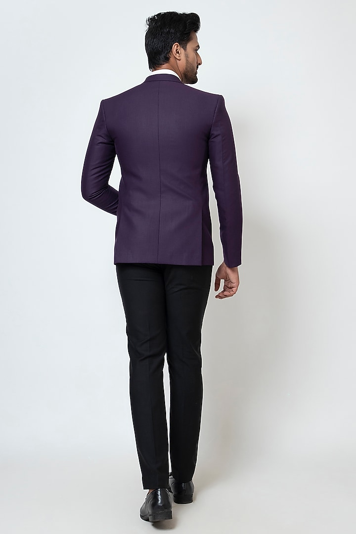 Deep Purple Premium Suiting Fabric Blazer Set by YOSEBA at Pernia's Pop Up Shop