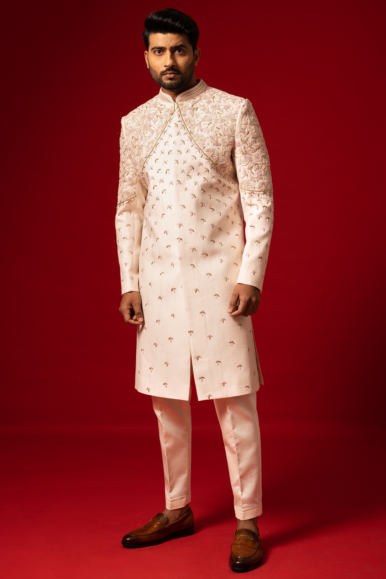 Buy Bhramar Nehru Jacket - Sage for Wedding from Anita Dongre